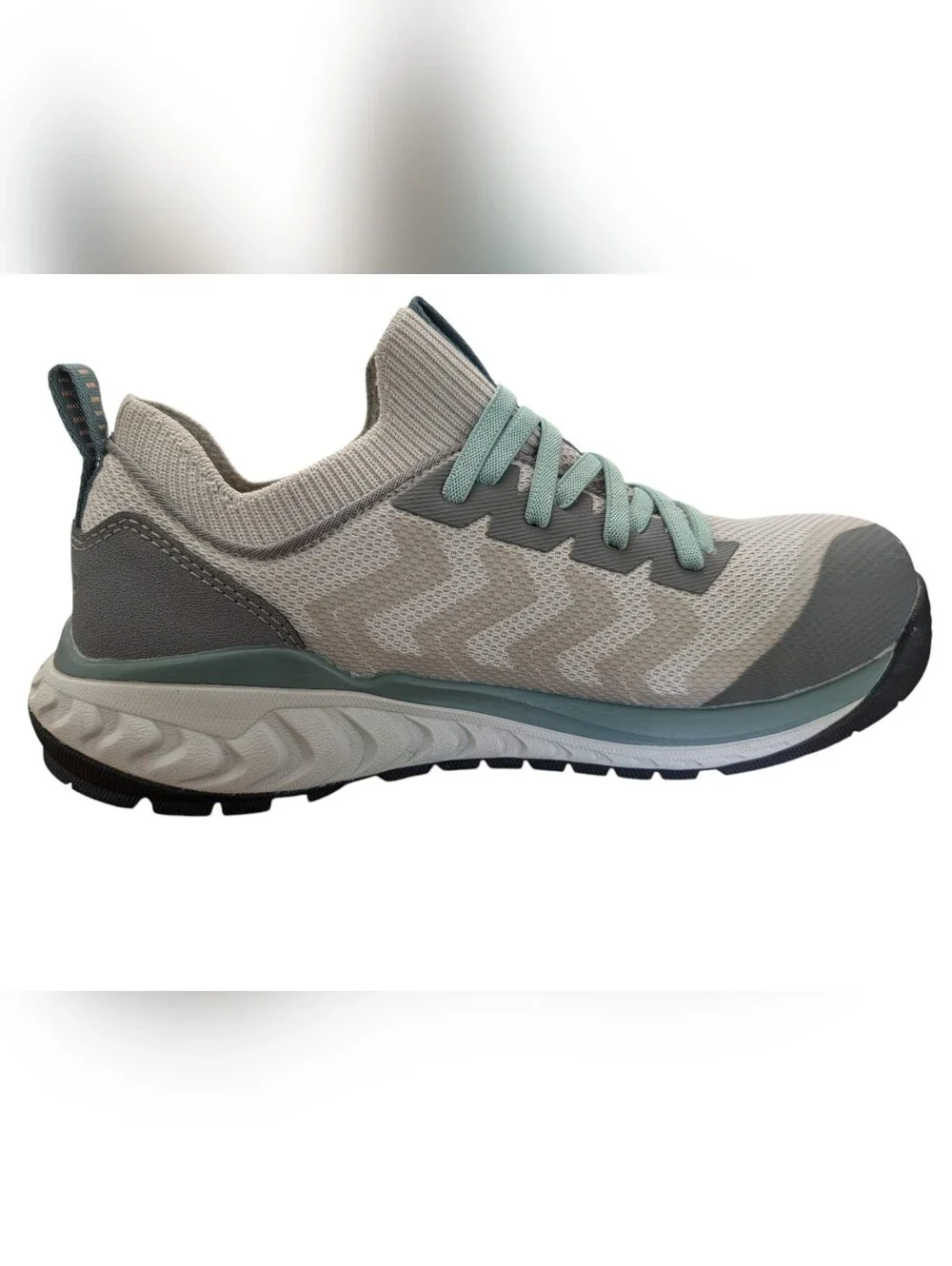 Keen Women's Light Gray and Teal Athletic Sneaker